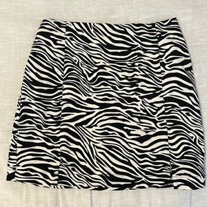 Zebra Mini Skirt